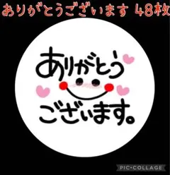 【TH03】サンキューシール ありがとうございます ③感謝 お礼 48枚