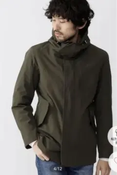 【新品】ナノユニバース　中綿ミリタリーショートモッズコート　Lサイズ　カーキ