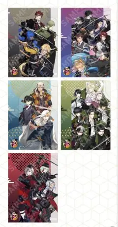 セブンイレブン 刀剣乱舞オンラインA5クリアファイル 全５種X2セット