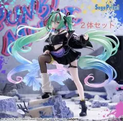 桜ミク 初音ミク フィギュア ２体 AMP 桜ドレス パンク FIGURIZMa
