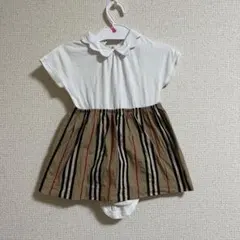 BURBERRY ポロシャツスタイルロンパース 12M