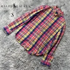 ラルフローレン シャツ S ユニセックス リラックスフィット マドラスチェック