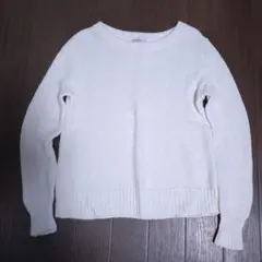 135 イエナ IÉNA コットン100% ホワイト長袖ニット M