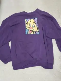 ヴィンテージ90年代ディズニーストア セブンドワーフ ドピー パープルスウェットのサムネイル