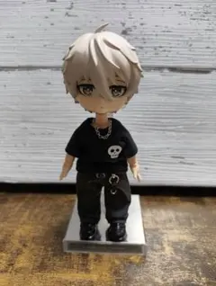 ねんどろいどどーる服　チャコールグレーワイドパンツ、Tシャツ、アクセサリーセット