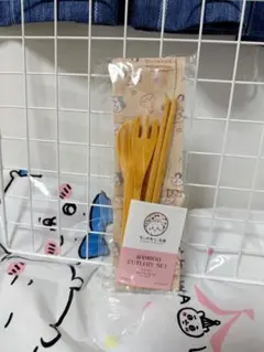 E*I様 ちいかわもぐもぐ本舗 ノベルティ バンブー カトラリーセット