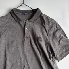 ✨美品✨ バーバリーロンドン　グレー半袖ポロシャツL