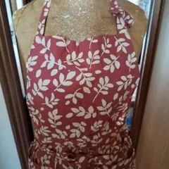 葉柄エプロン 赤色