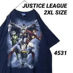 ジャスティスリーグ Tシャツ スーパーマン バットマン 紺 XXLのサムネイル