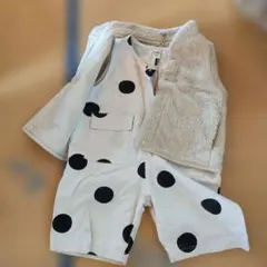 水玉模様パンツとフリースベストセット 5