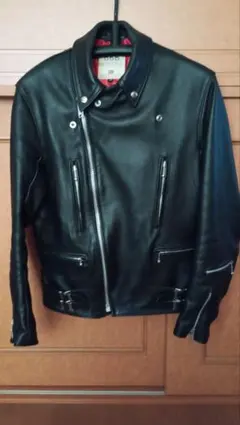 666 Leather ライダース 希少 英国製美品 38のサムネイル