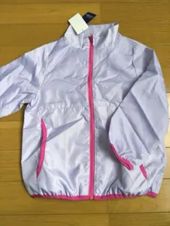 ライトパープル　ウィンドブレーカー　フルジップジャケット 110サイズ　新品
