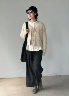 ニコアンド⭐︎ みきてぃさんプロデュースのシアービスチェブラウス