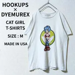 HOOKUPS × DYEMUREX セクシー エロ アニメ Tシャツ