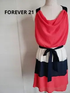 【FOREVER21】ワンピース　裏地あり　リボン　チュニック