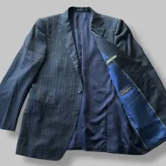 美品 パーフェクトスーツファクトリー テーラードジャケット カノニコ ストライプ