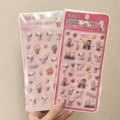 新品未開封 PUKUPUKUシール　スヌーピー　2点セット