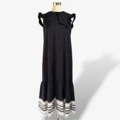 美品✨ヴェロフォンナ レディース ワンピース ティアード ビックカラーのサムネイル