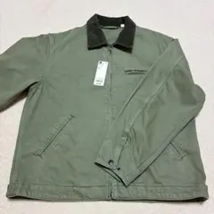 新品未使用GU メンズアウター　ウォッシュドコットンワークジャケット　Lサイズ