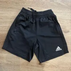 adidas アディダス　ハーフパンツ130 ファスナーポケット　黒