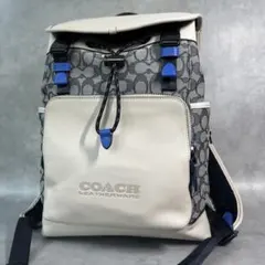 COACH League Flap Backpack Signature