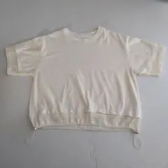 AMERICAN HOLIC メッシュ裾ドロストTシャツ M