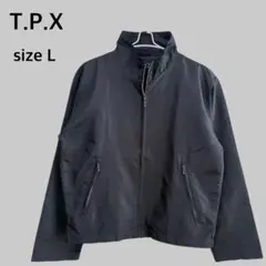 TPX ブルゾンジャケット ナイロン 黒 L ストリート Y2K シティボーイ