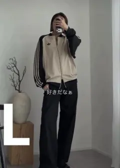 adidas 藤井風 着用 ルーズメッシュトラックトップ Lサイズ　アディダス