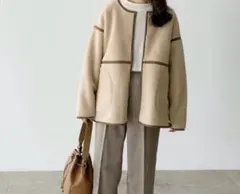 【LIAN】ボアパイピングショートコート