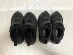 2足　Achilles 瞬足　スニーカー ブラック18.0EE