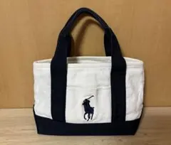 Ralph Lauren ハンドバッグ ホワイト/ネイビー