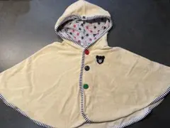 ミキハウス　DOUBLE.B ベビーポンチョ Fサイズ70〜90