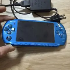 SONY PSP3000 本体 ブルー ACアダプター付属 ほぼジャンク品