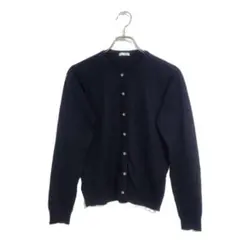 CINEMA CLUB カーディガン 長袖 シンプル M 黒 シンプル おしゃれ