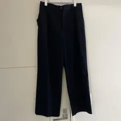 ネイビー XL ワイドレッグスラックス