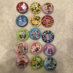 Disney Characters 刺繍缶バッジ2 コンプリート15個