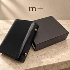 m＋ エムピウ millefoglieⅡ 折り財布 P25 ブラック