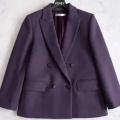 未使用級 23AW 定価8.3万 セオリーリュクス テーラード ジャケット 紫