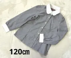 Catherine Cottage 120女の子 グレー 長袖クレリックシャツ