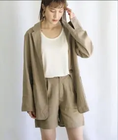 【セレクトモカ】　リネンライクセットアップ