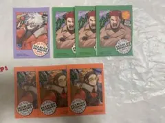 最強ジャンプ　ヒロアカ　ブロマイド風ステッカー　ホークス　荼毘　エンデヴァー