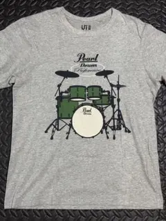 UNIQLO UT Pearl Drums Tシャツ グレー　サイズM