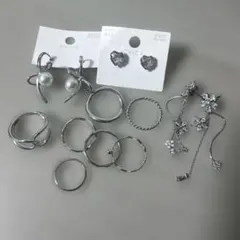 ピアス３点 指輪7点