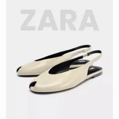 ZARAザラ 37 オープントゥスリングバックシューズのサムネイル