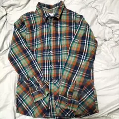 Corva チェック柄長袖シャツ 140cm