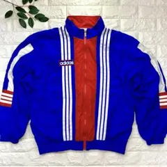 90s adidas アディダス Y2K 短丈 ナイロン トラックジャケット