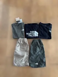 THE NORTH FACE セット140サイズ Tシャツ3枚、ハーフパンツ2枚