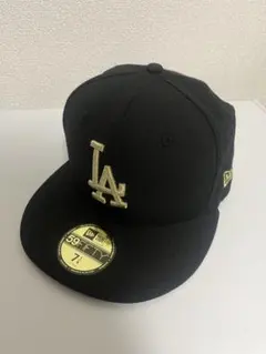 NEW ERA 59FIFTY LA キャップ 黒 7 1/4
