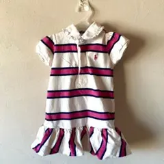 RALPH LAUREN チュニックワンピース　バルーンスカート　フリル襟