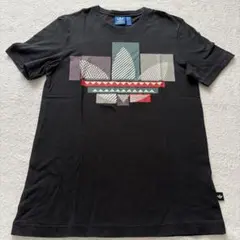 美品】adidas ドット柄 半袖Tシャツ ブラック - メルカリ